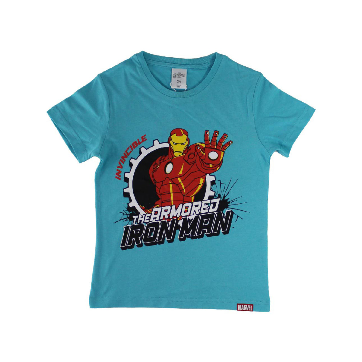 Marvel Iron Man Tshirt Light Blue
