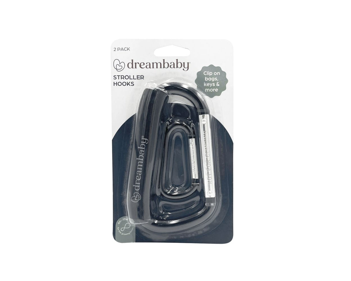 Dreambaby Stroller Hook Carabiner 2 Pack (L) & (S)