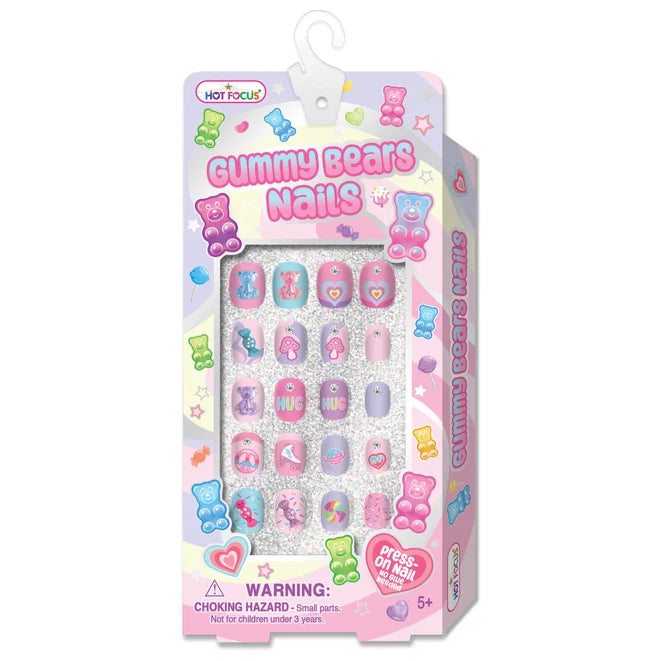 Hot Focus Gummy Bear Nails