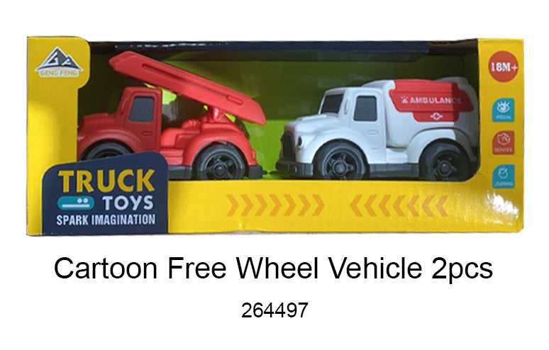 Cartoon Vehicle 2pcs