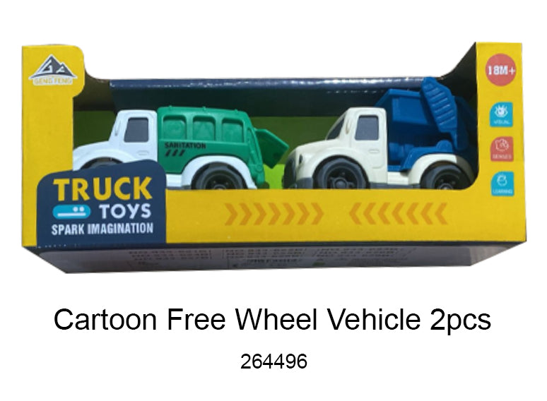 Cartoon Vehicle 2pcs