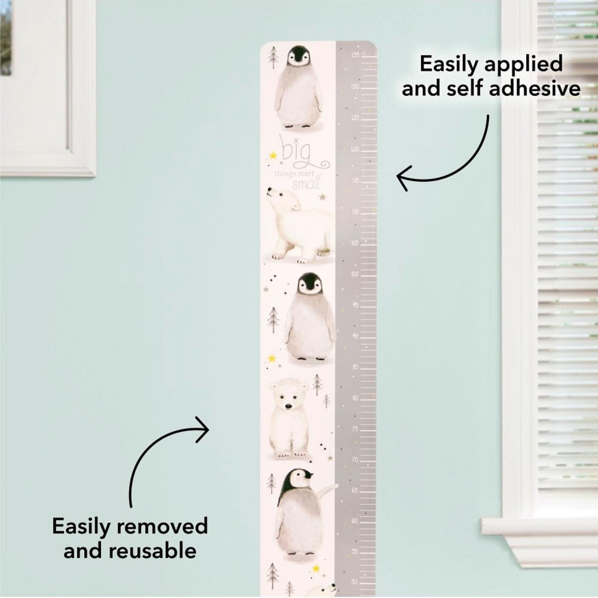 Height chart wall sticker - removable