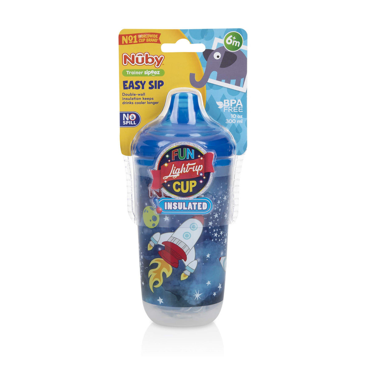 Insulated light-up cup ( straw ) - 300ml