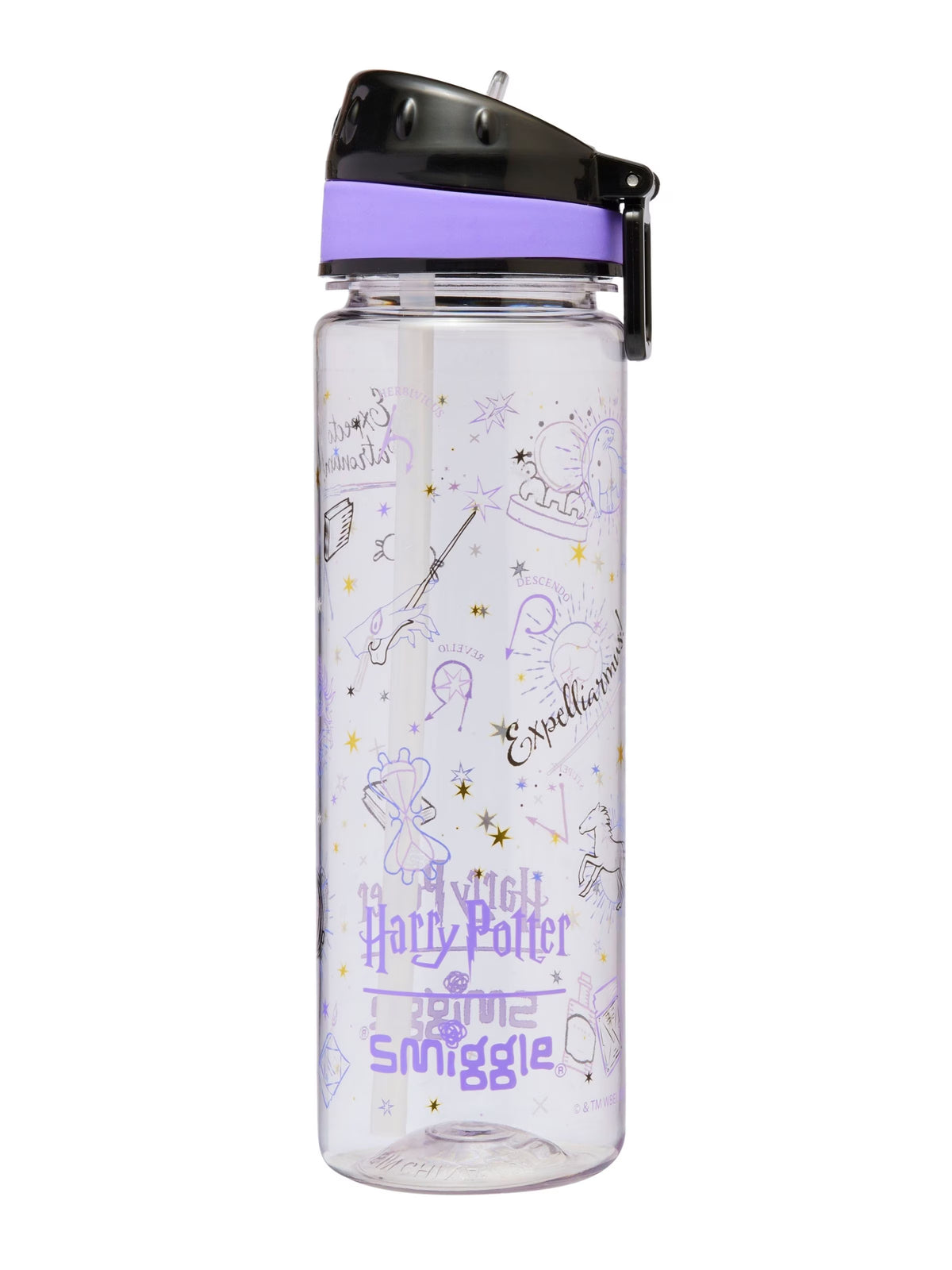 Smiggle Harry Potter Bottle Drink Up Tpc Black/Purple
